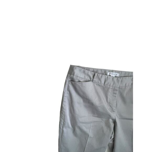 Liz Claiborne Women Emma Pants 12 Lavender Cotton Ankle Satiny Classic Dressy‎ - Picture 8 of 9